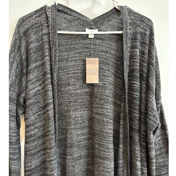 NWT J. Jill Pure Jill Women S Linen Blend 3/4 Sleeve Long Open Front Cardigan - Picture 2 of 8